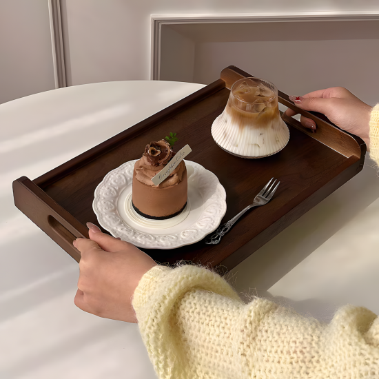 Wooden Tray Set 3 Pcs